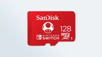 an image of a SanDisk microSDXC Card for Nintendo Switch