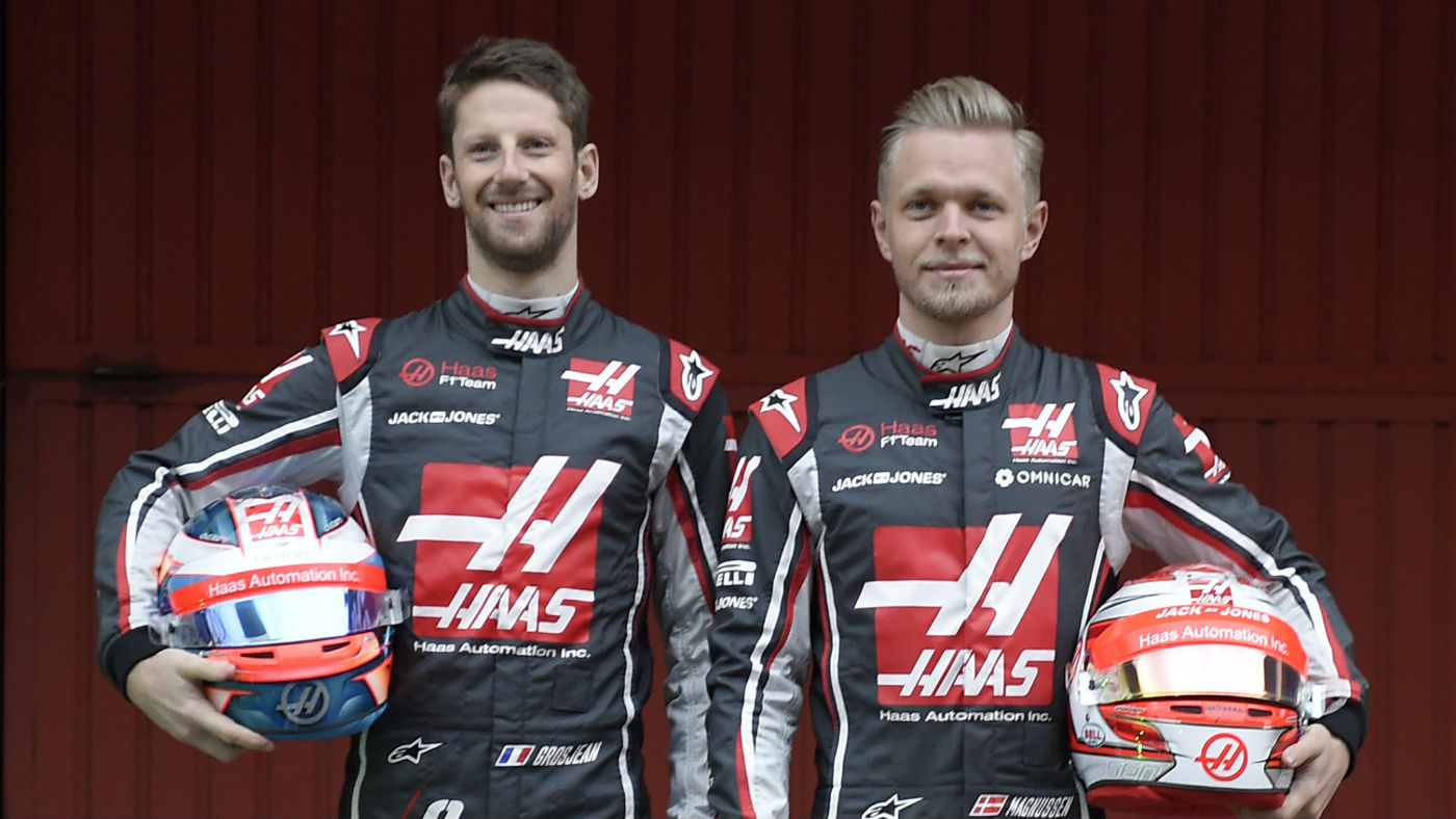 Haas F1 2019 drivers Romain Grosjean Kevin Magnussen