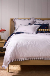 Maeve by Anthropologie Organic Cotton Looped Embroidered Duvet Cover