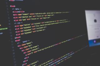 Codice HTML a schermo