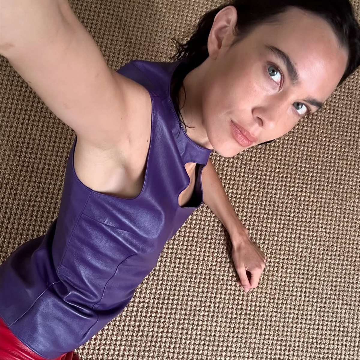 royal purple trend on Alexa Chung