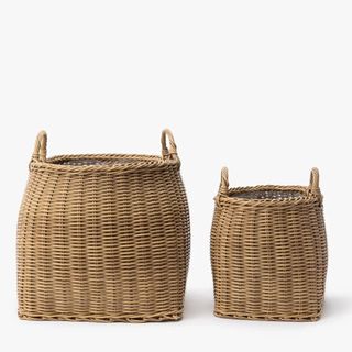 Lightwash Handled Planter Basket