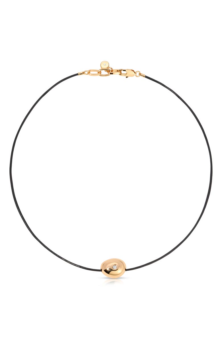 Pebbles leather necklace