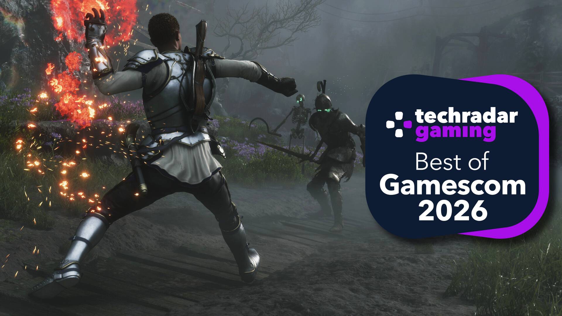 A screenshot from Fable with the TechRadar Gaming Best of Gamescom 2026 badge