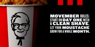 KFC moustache