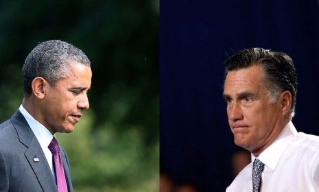 Obama and Romney