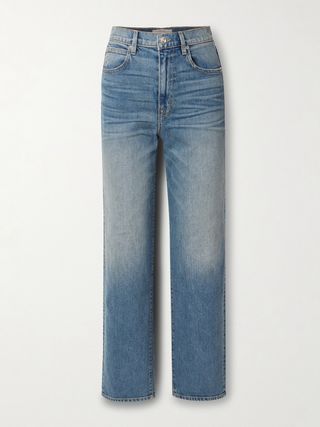 London High-Rise Straight-Leg Jeans