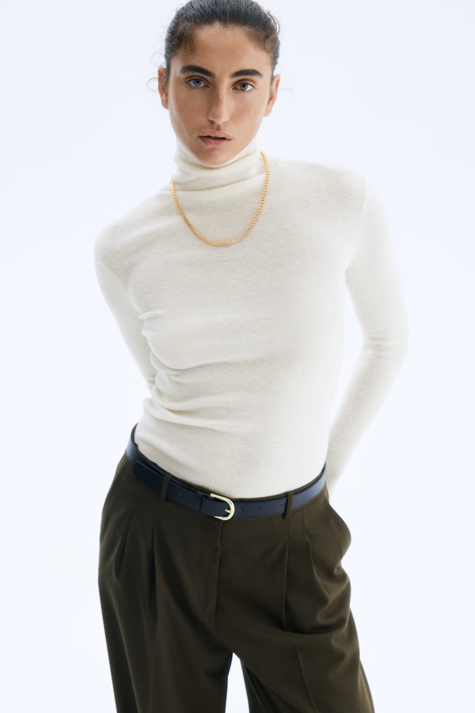 Ribbed Cashmere Scarf