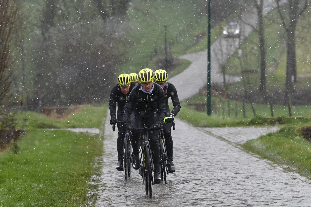 Omloop Het Nieuwsblad 2020 Flanders Classics 75th Edition Training 27022020 Mitchelton Scott photo Nico VereeckenPNBettiniPhoto2020