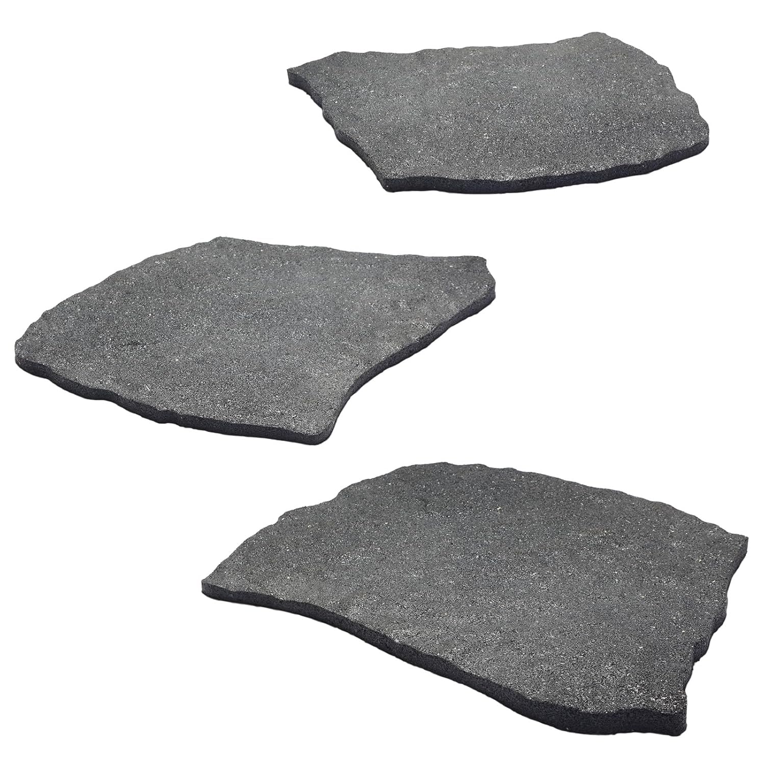 Sekcen 3 Pack Rubber Stepping Stones Outdoor Garden Rubber Pavers Pathway Walkway Paving Stones