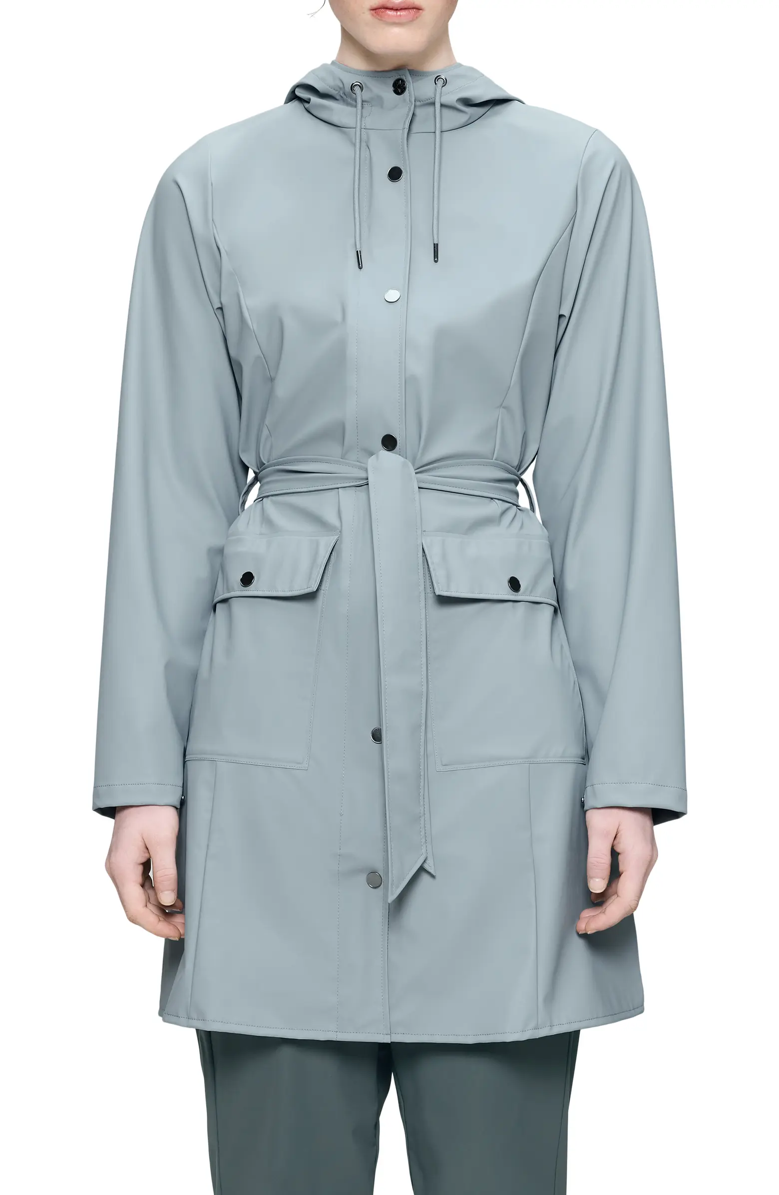 Rains, Curve Waterproof Belted Jacket