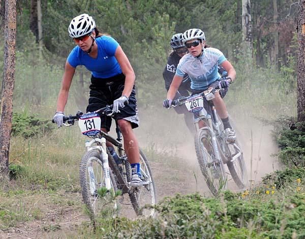 Danae York leads Kelli Emmett.