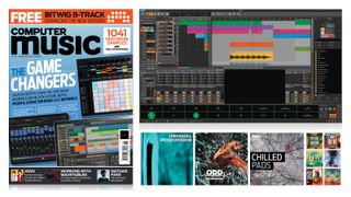 Front cover of Computer Music magazine featuring images of the new Logic for iPad software and Ableton's new Push device