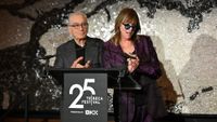 Robert De Niro and Jane Rosenthal speak during the 25th Tribeca Festival Bloomberg reception at Perelman Performing Arts Center on June 01, 2026