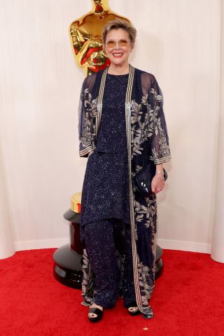 HOLLYWOOD, CALIFORNIA - MARCH 10: Annette Bening attends the 96th Annual Academy Awards on March 10, 2024 in Hollywood, California.