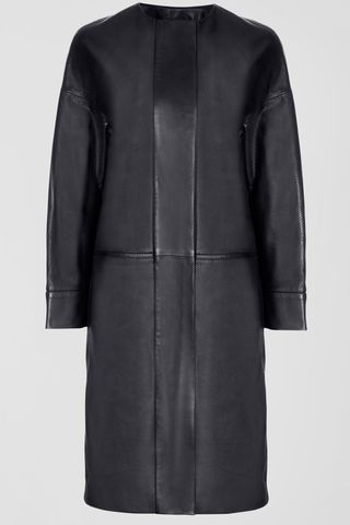 Jaeger Limited Edition Leather Perforated Coat, £1,200