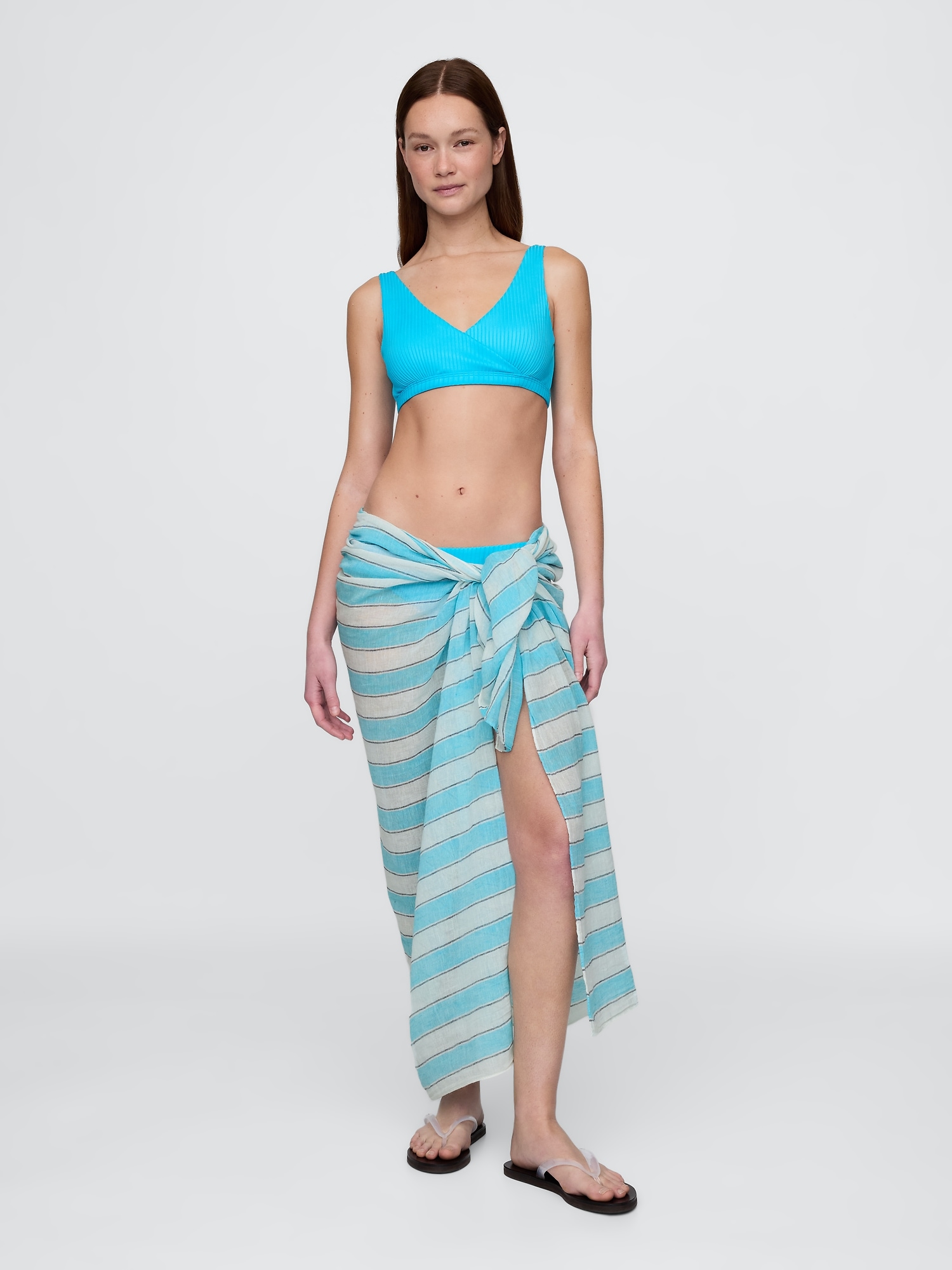 Gap, Linen-Cotton Striped Sarong