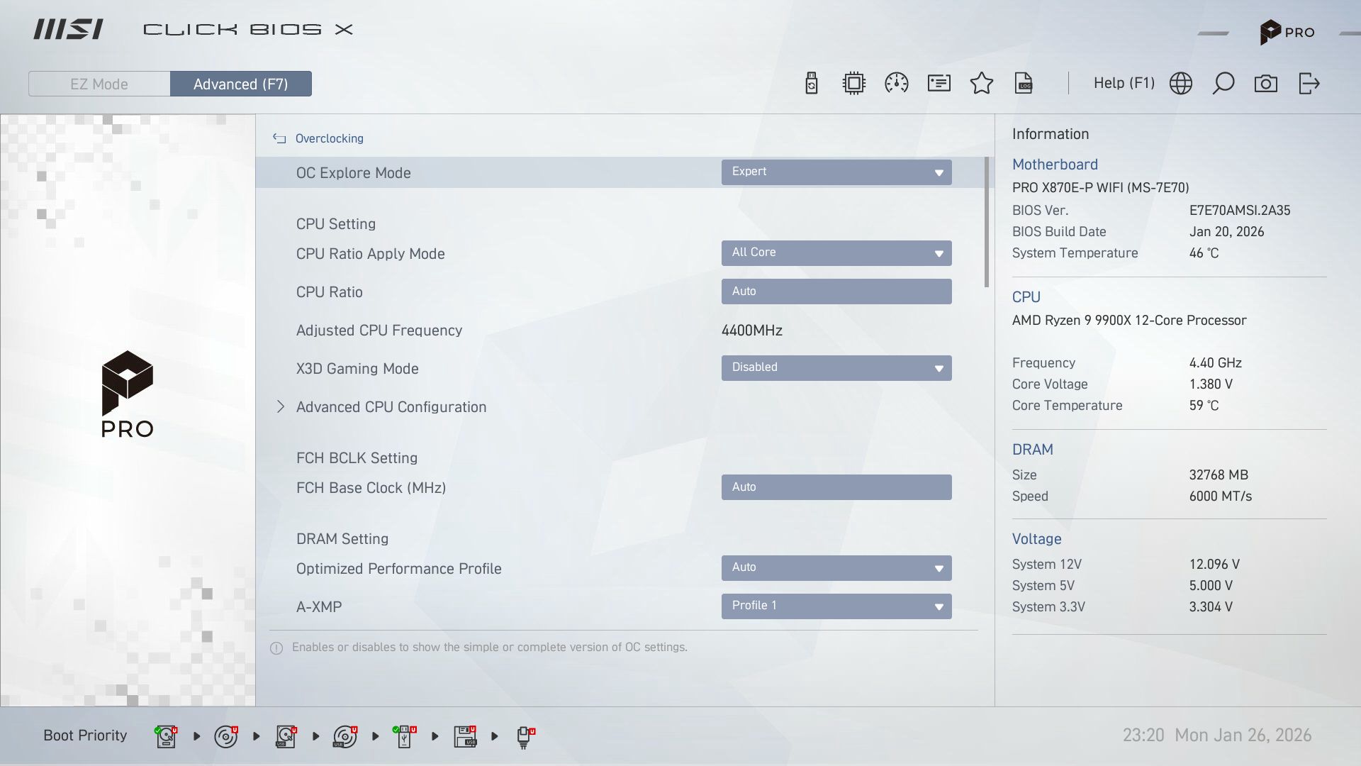 MSI Pro X870E-P Wifi