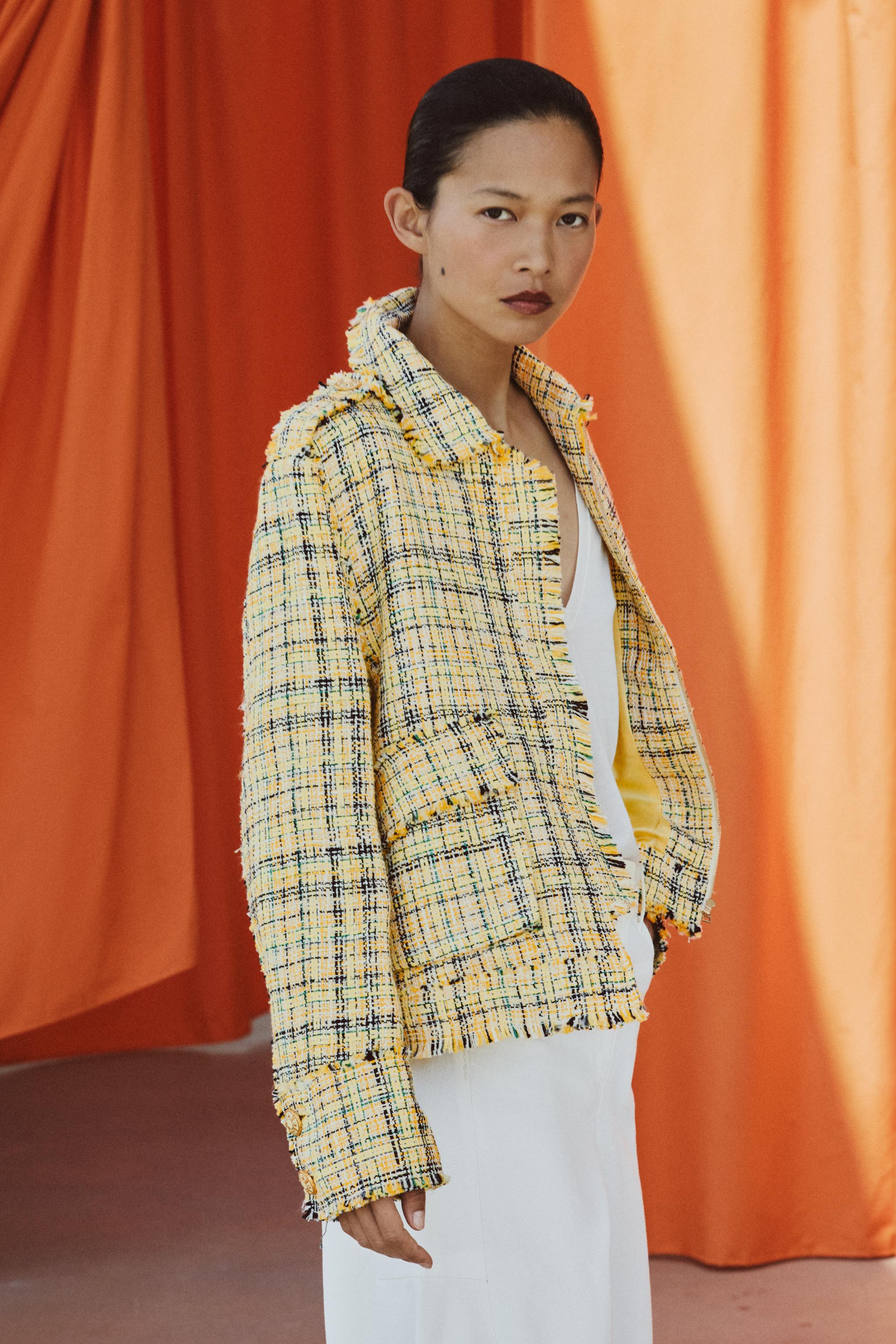 Zw Collection Textured Check Jacket