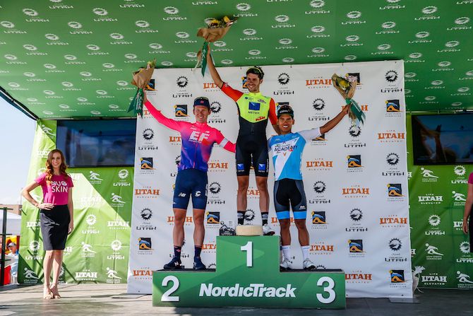 The top three on stage 1 of the 2019 Tour of Utah