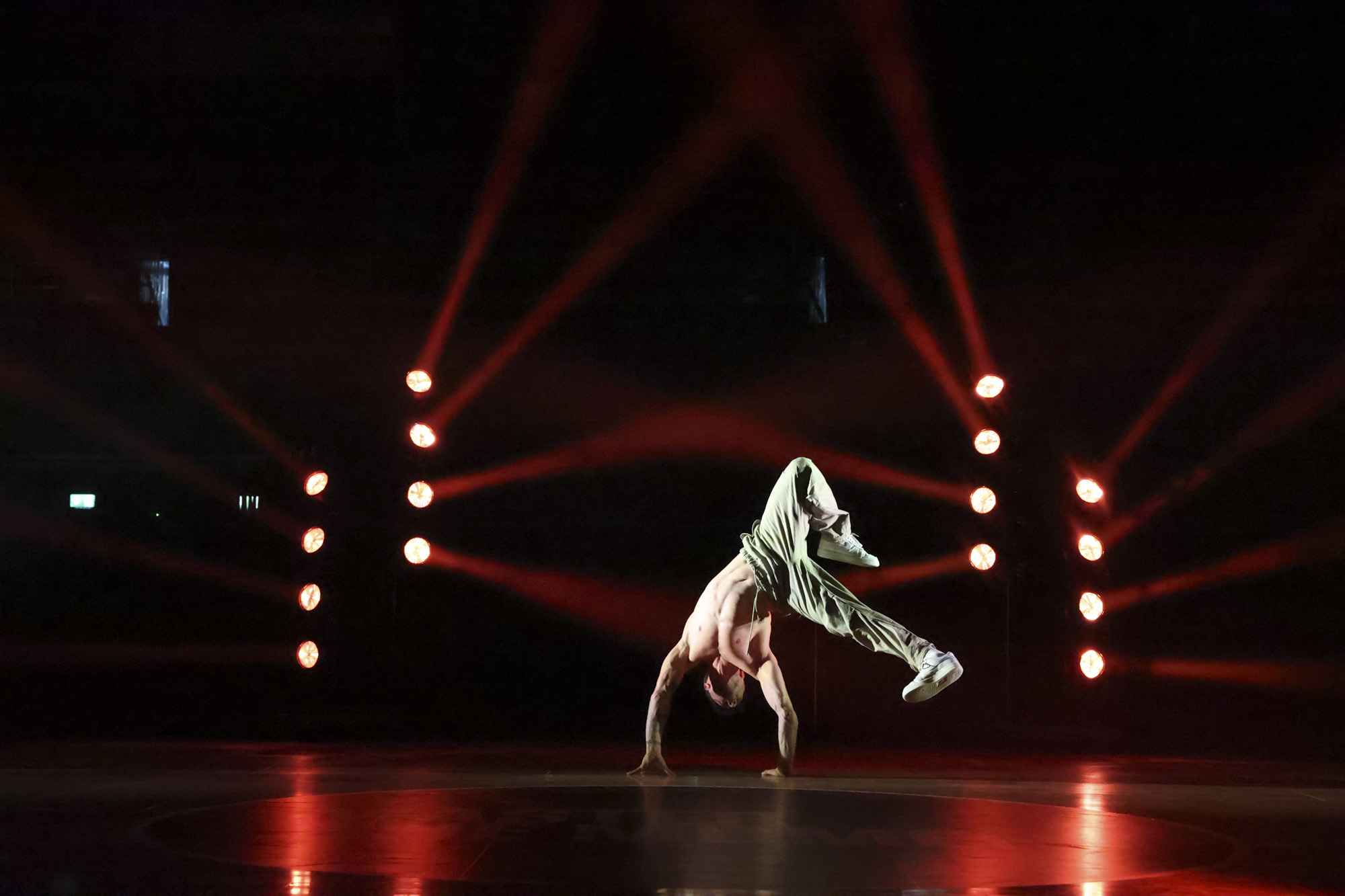 Breakdancer on stage