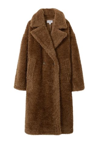 Darla Double Breasted Faux Fur Coat