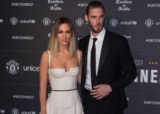 David de Gea and Edurne pictured in 2017