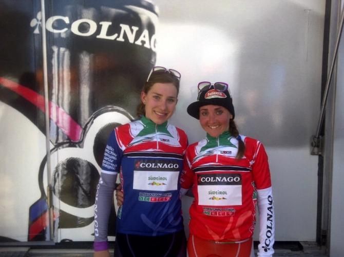 Eva Lechner and Andrea Waldis (Colnago-S&uuml;dtirol)
