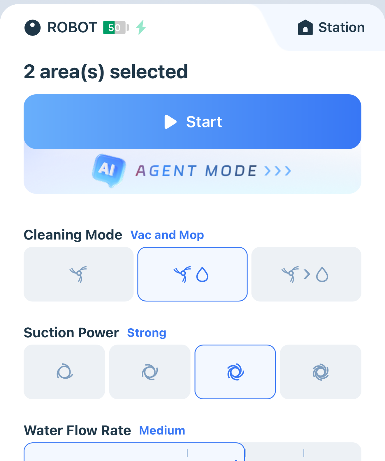 ECOVACS HOME app controls for DEEBOT X11 OmniCyclone vacuuming and mopping