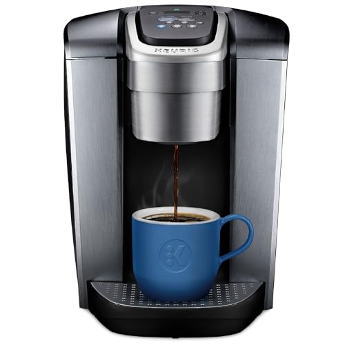 Keurig K-Elite Single Serve K-Cup Pod Coffee Maker, With Strength and Temperature Control, Iced Coffee Capability, 8 to 12oz Brew Size, Programmable, Brushed Silver