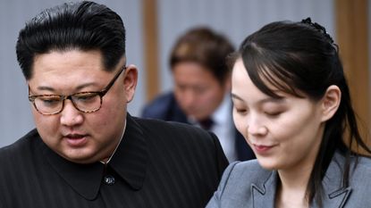 Kim Yo-Jong pictured with Kim Jong-Un in 2018