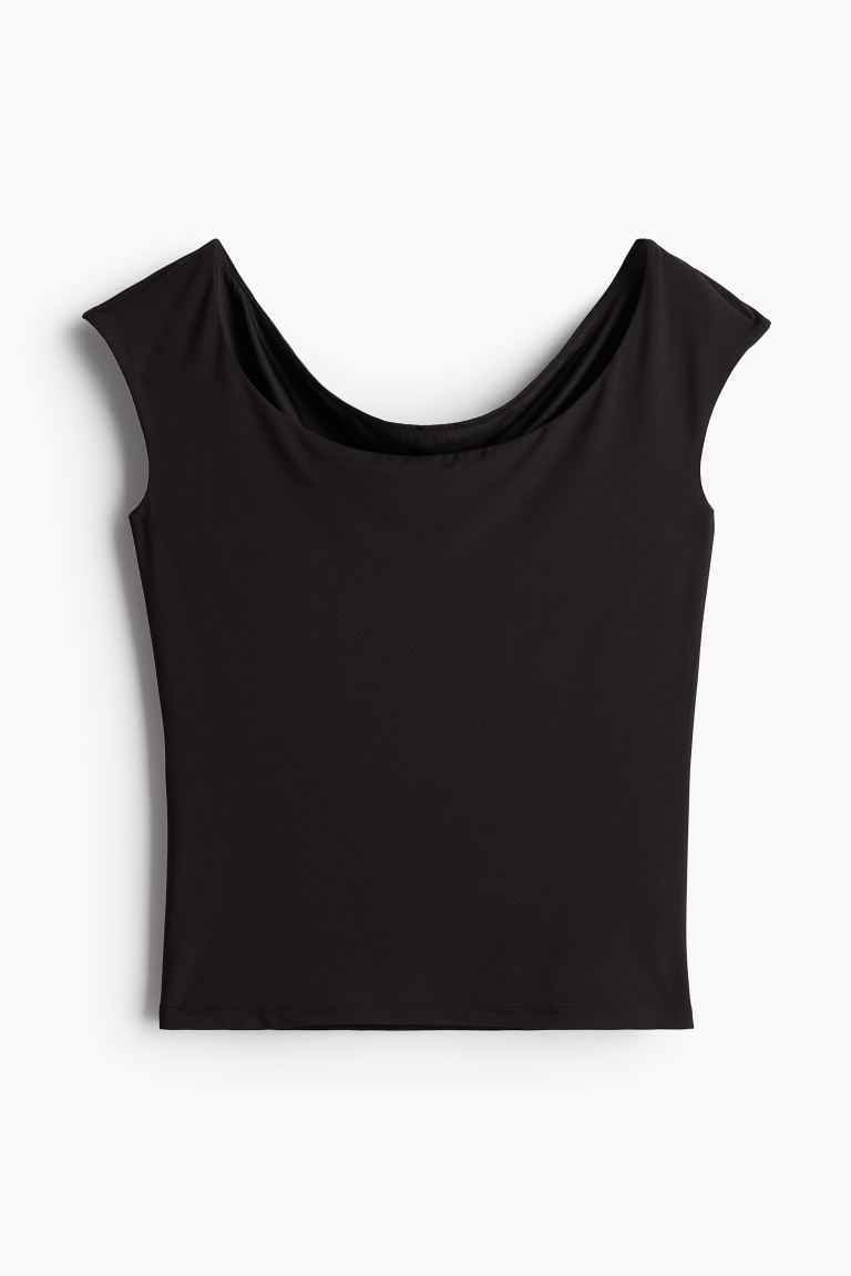 Ballerina-Neckline Top