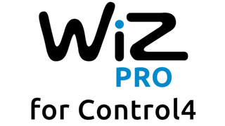 The logo for the new WiZ Pro Driver for Control4.
