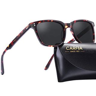 Carfia Acetate Polarized Sunglasses for Women Small Face - Antiglare Uv400 Protection Ca5354