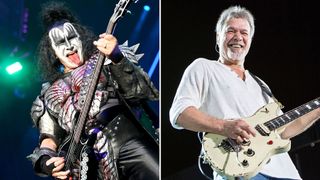 [L-R] Gene Simmons and Eddie Van Halen