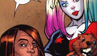 Harley Quinn and Bernie the Beaver in the DC Comics