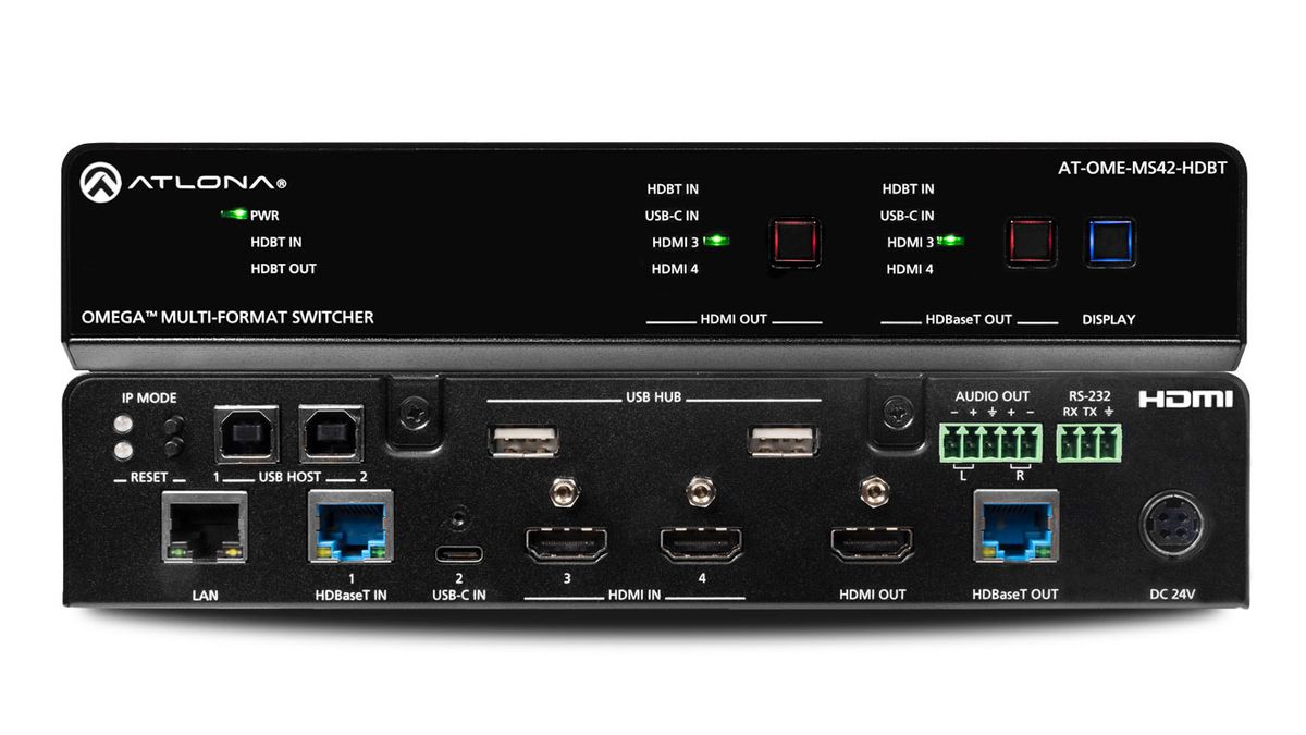 Atlona’s Omega series switcher will be equipped with HDBaseT