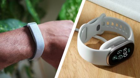 The Fitbit Air next to the Fitbit Edge 