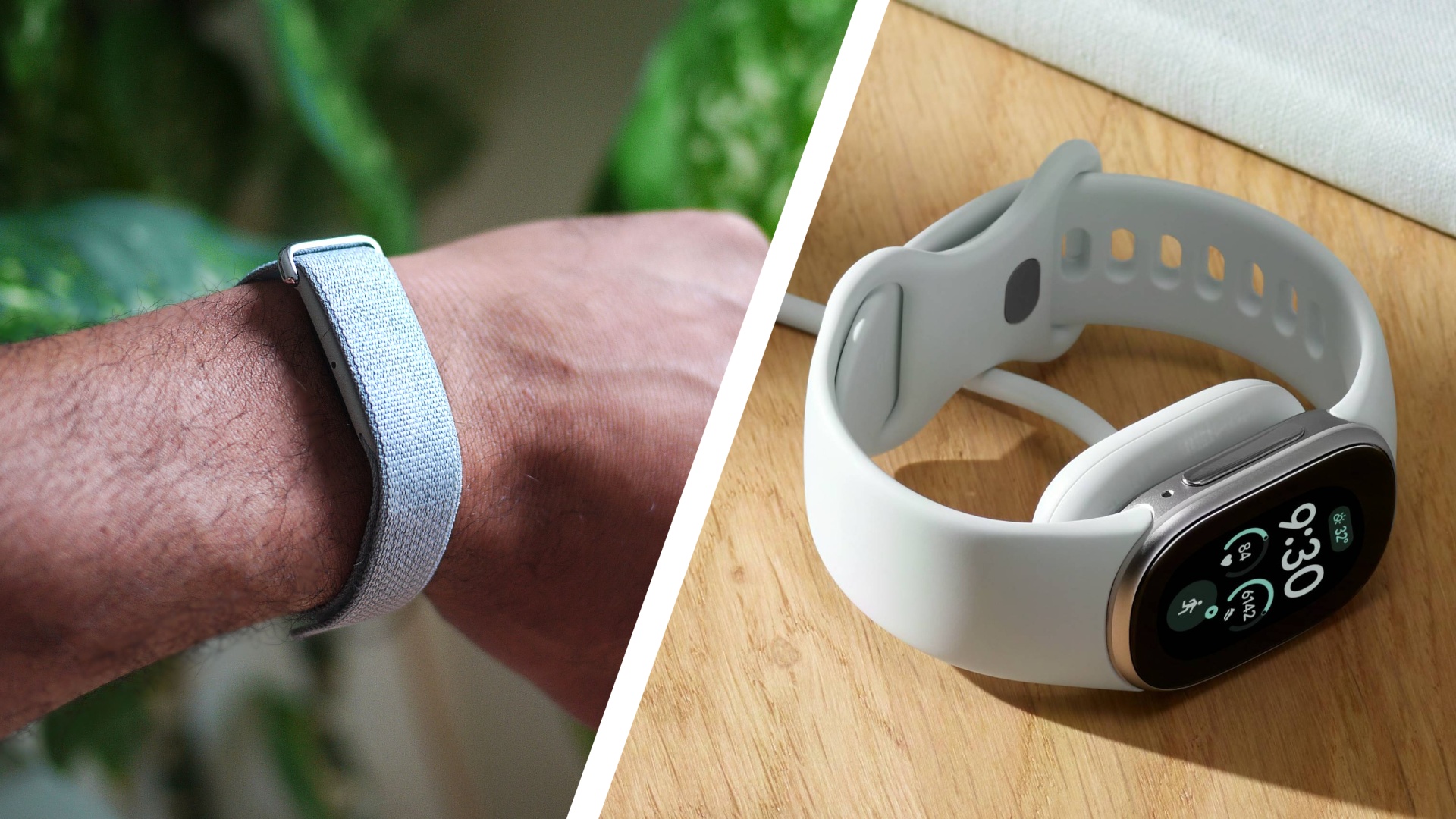 The Fitbit Air next to the Fitbit Edge 
