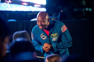Retired space shuttle astronaut Leland D. Melvin at the World Science Festival.