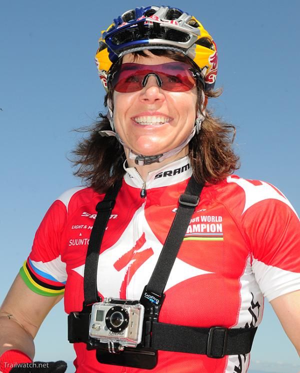 Rebecca Rusch (Specialized) was planning to film the race
