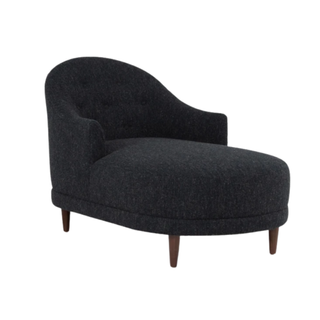 dark blue chaise lounge chair