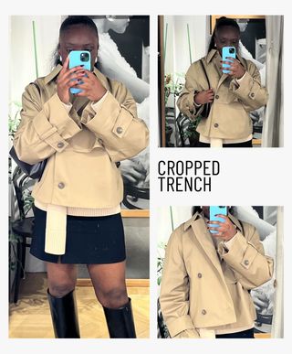 & Other Stories Cropped Trench Jacket