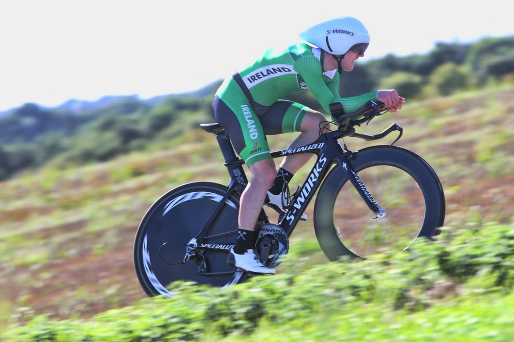 Eddie Dunbar (Ireland) riding to sixth