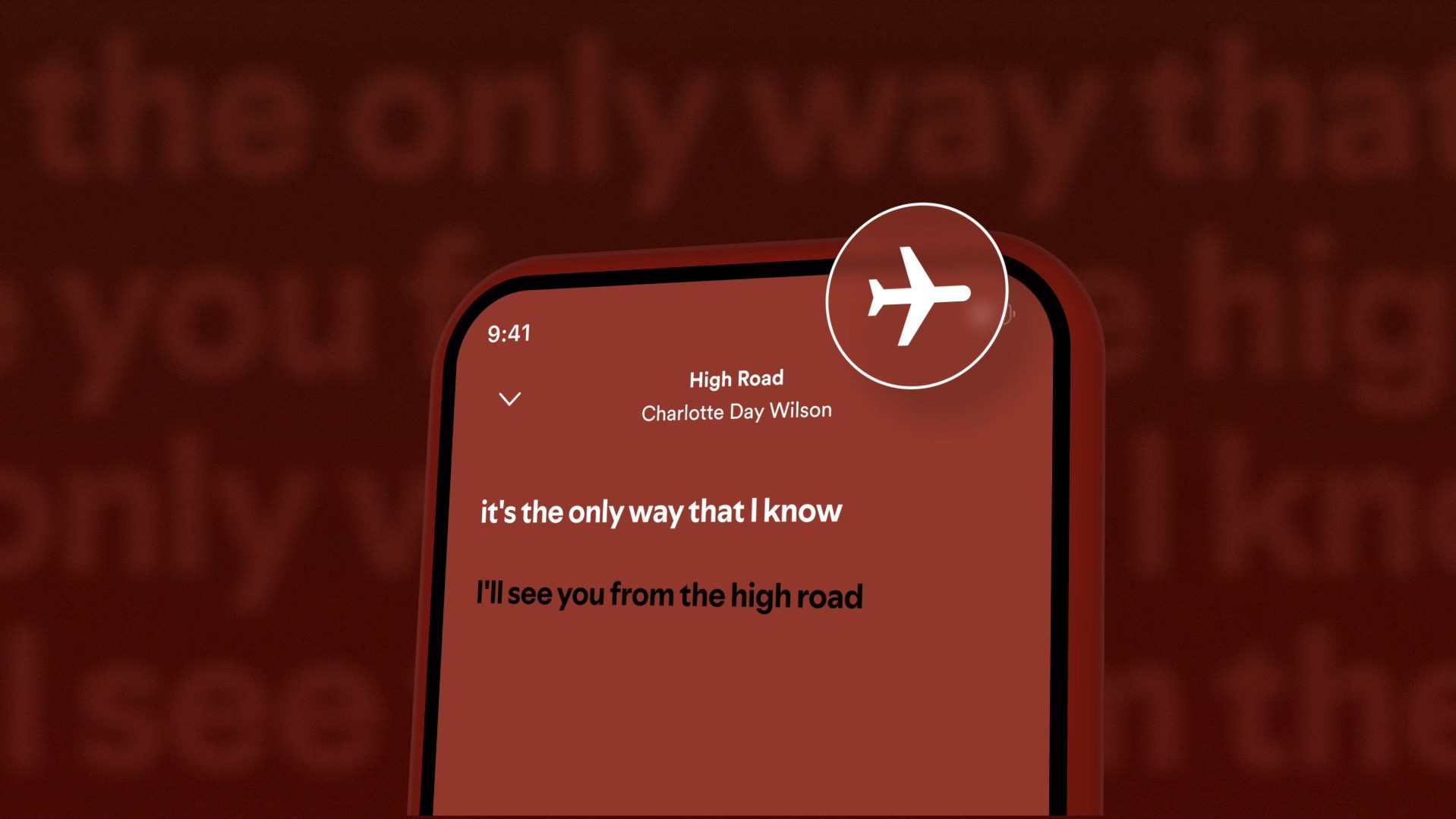 Spotify lets users view lyrics for their favorite songs even when offline, but you must be a Premium user.