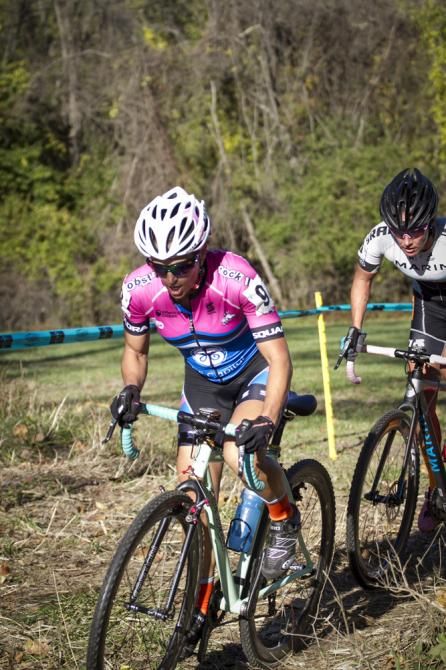 Courtney McFadden leads Duke up a climb