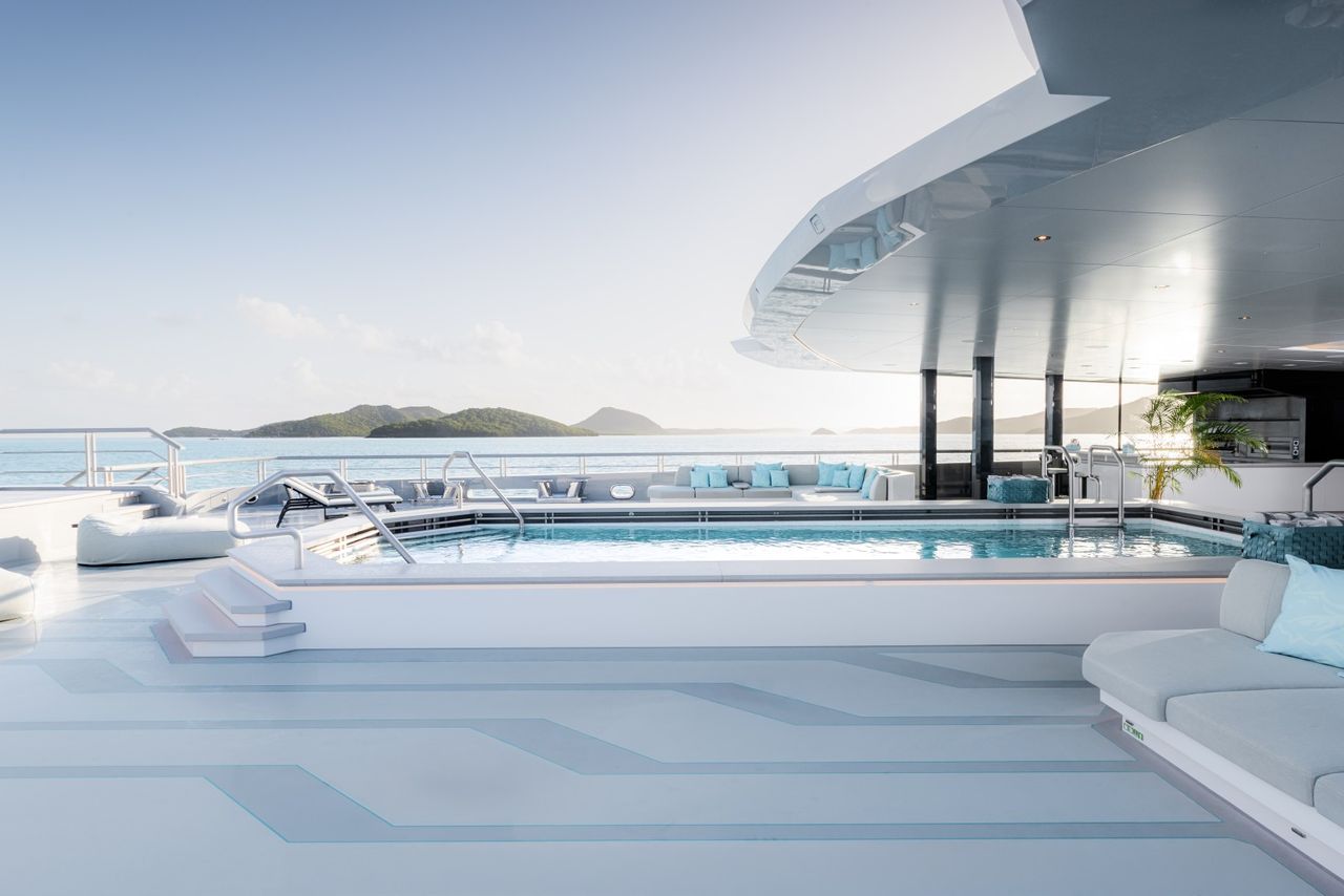 A photograph of Gabe Newell's superyacht, Leviathan.