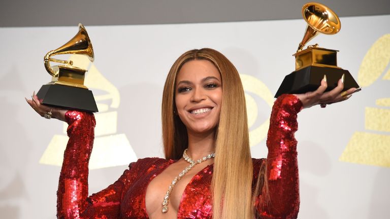 Beyonce at the Grammys