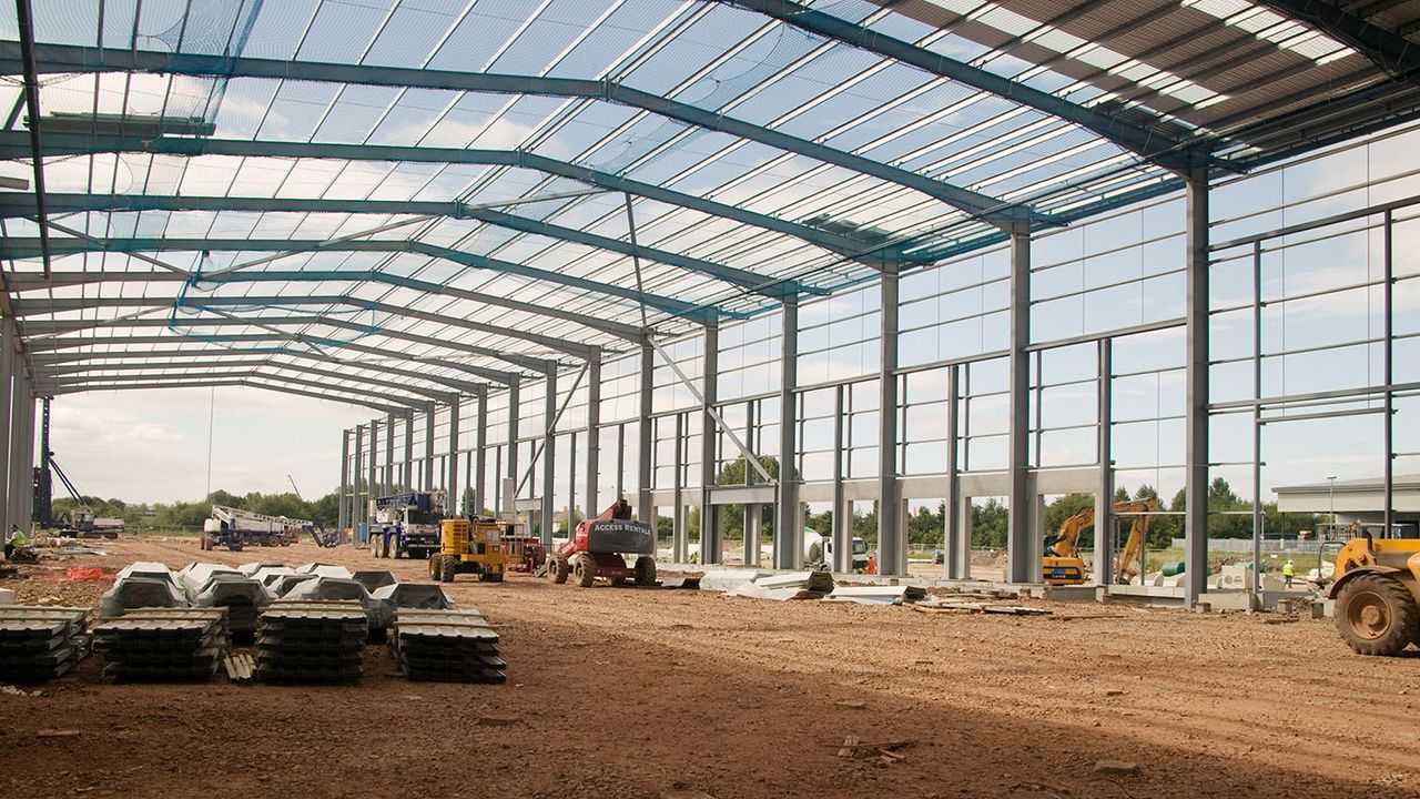 Warehouse under construction