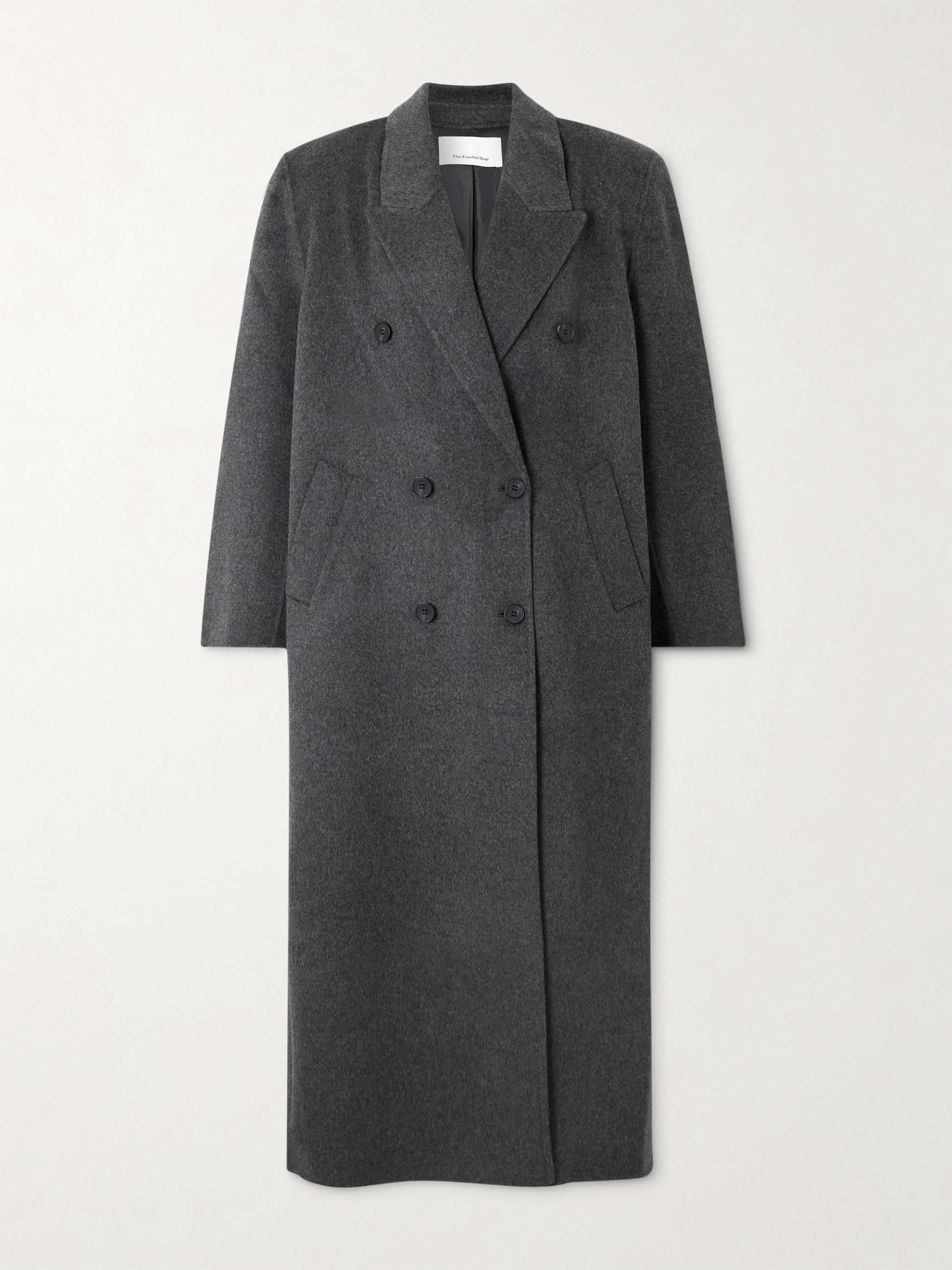 Gaia Double-Breasted Wool-Blend Coat